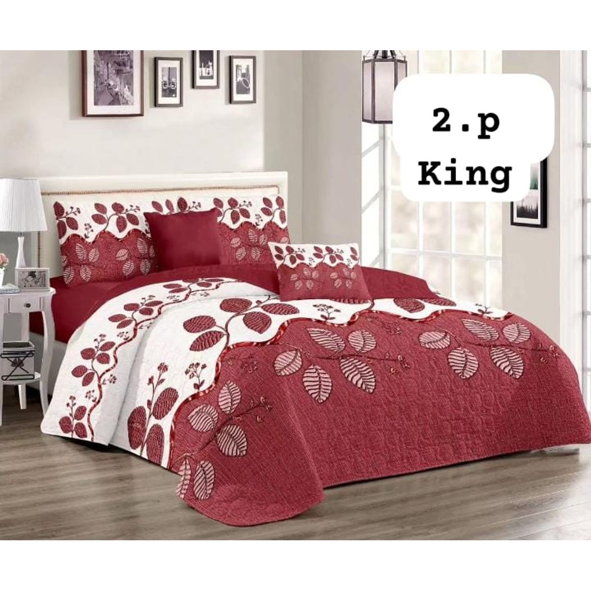 GENERICO - Cobertor Tipo Quilt de Verano / Cubrecamas 2 plazas 413