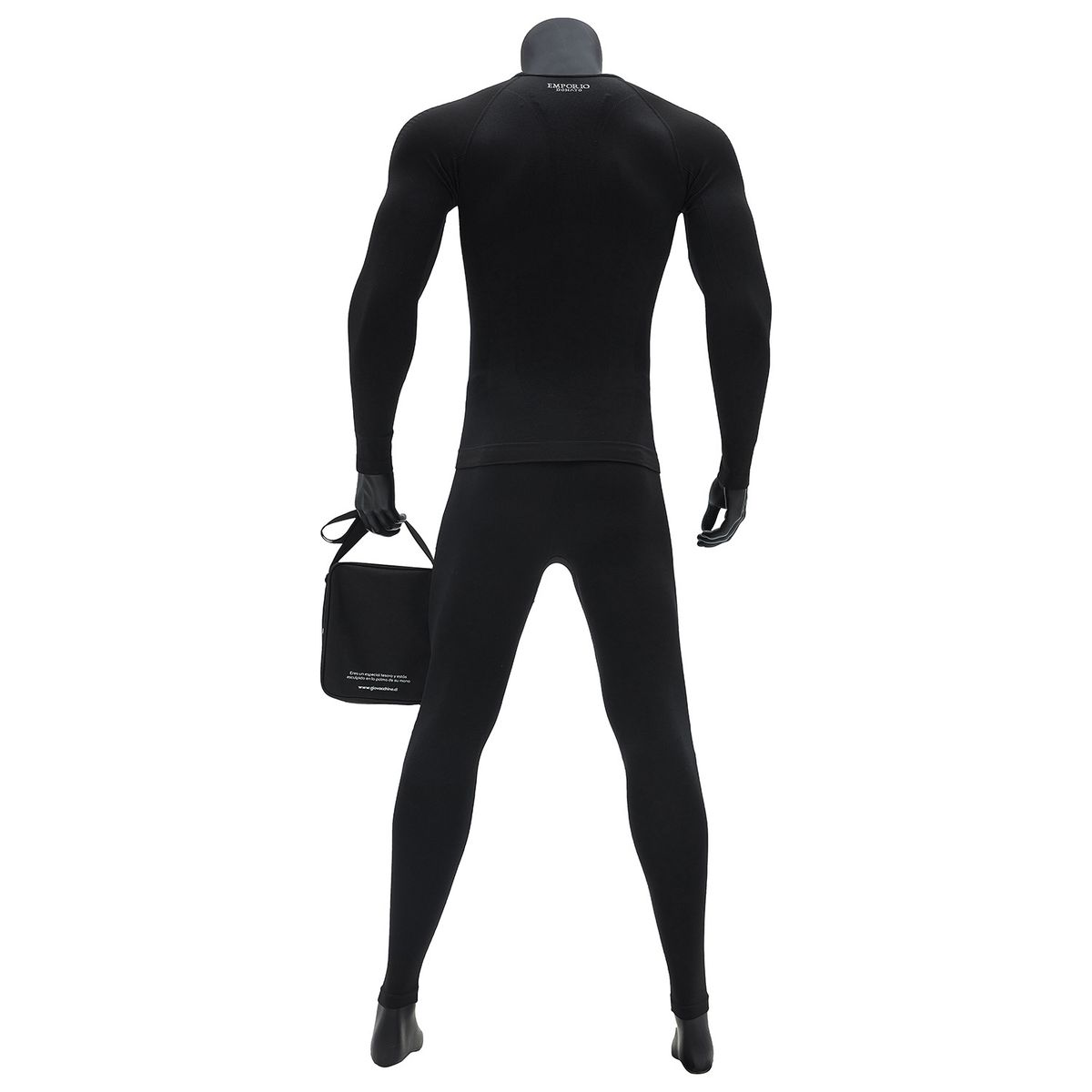 GIOVACCHINO - Pack Camiseta y Calza Deportiva Primera Capa Hombre + Bolso Regalo