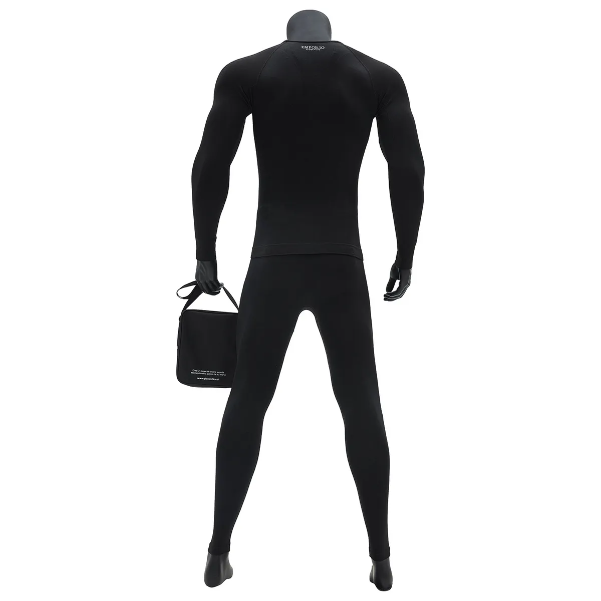 GIOVACCHINO - Pack Camiseta y Calza Deportiva Primera Capa Hombre + Bolso Regalo