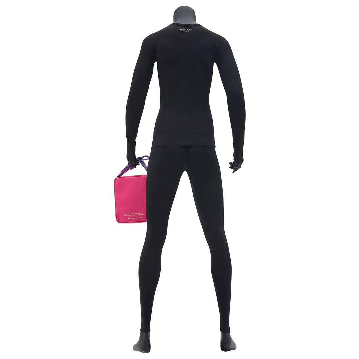 GIOVACCHINO - Pack Camiseta y Calza Deportiva Primera Capa Mujer+Bolso Regalo