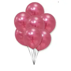 GENERICO - Globos Cromados Color Violeta 25 Unidades 10 Cm