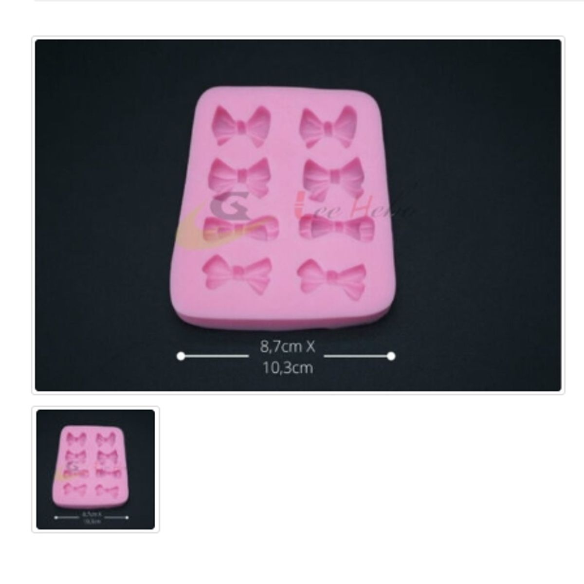 GENERICO - Molde Para Fondant Silicona Forma Lasoz-Cintas-Moños