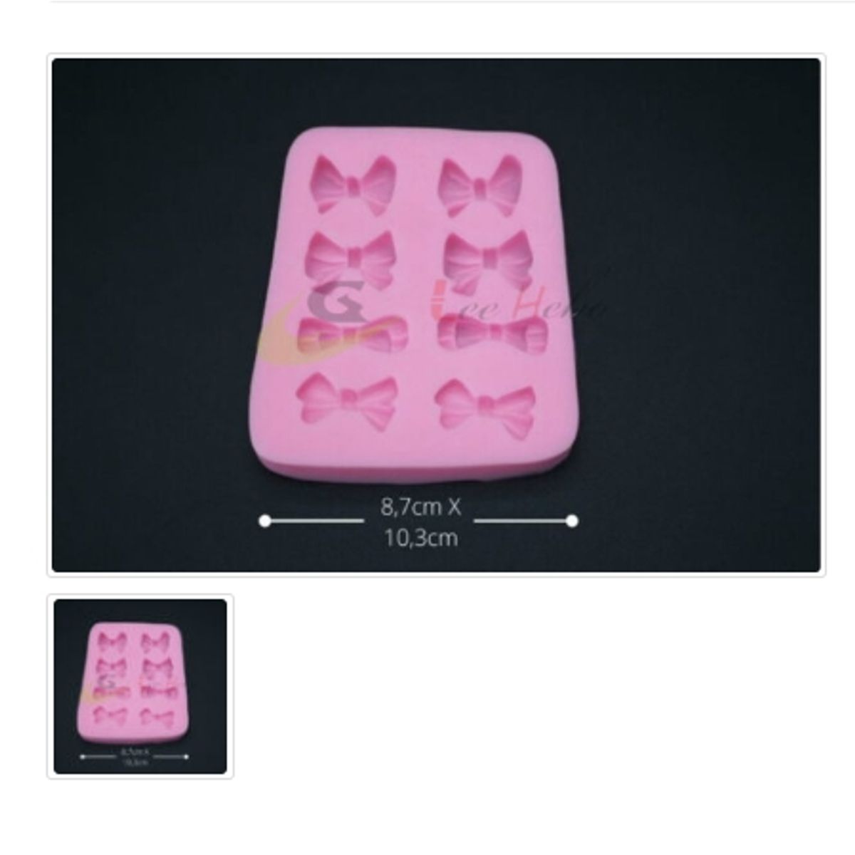 GENERICO - Molde Para Fondant Silicona Forma Lasoz-Cintas-Moños