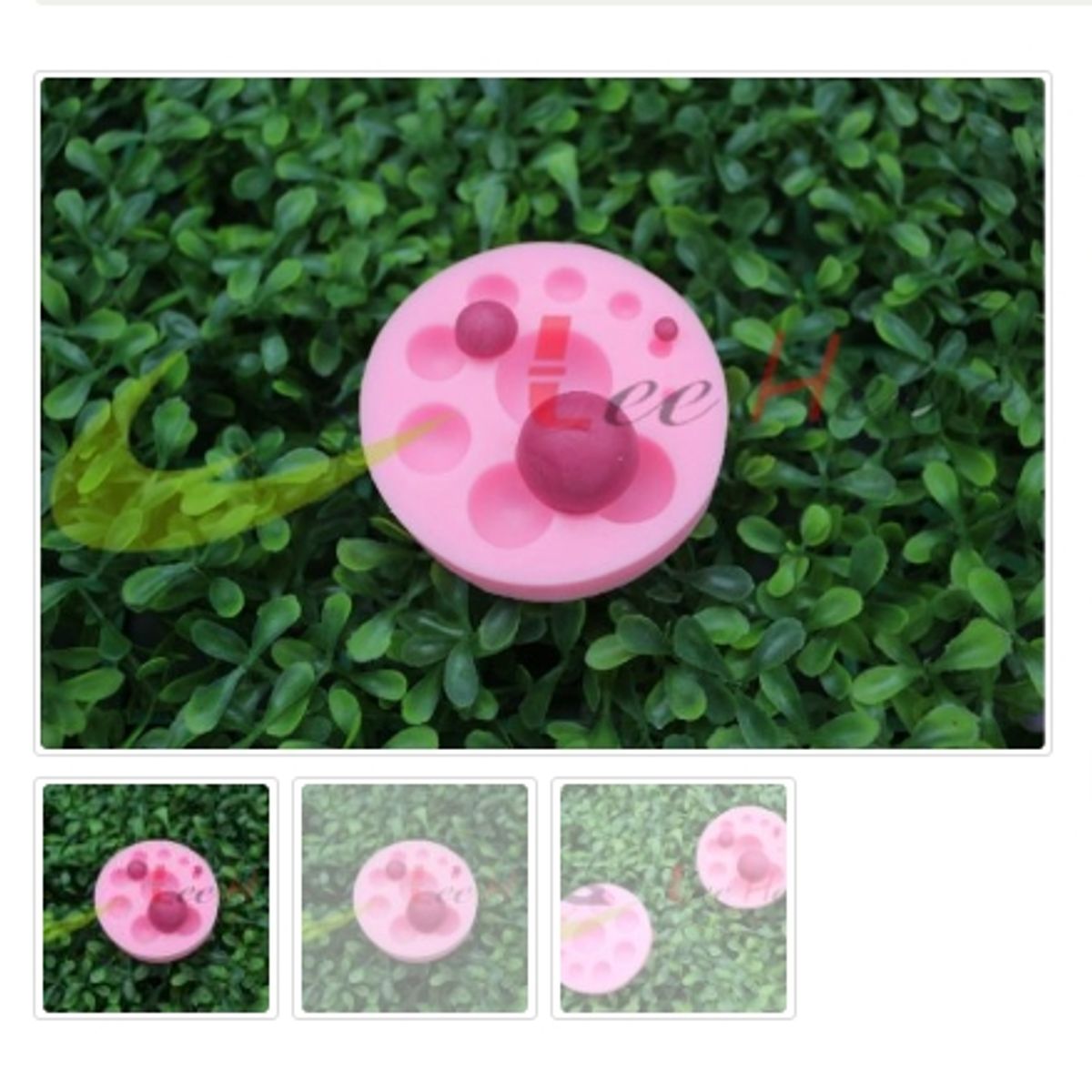 GENERICO - Molde Para Fondant Silicona Forma Media Esfera