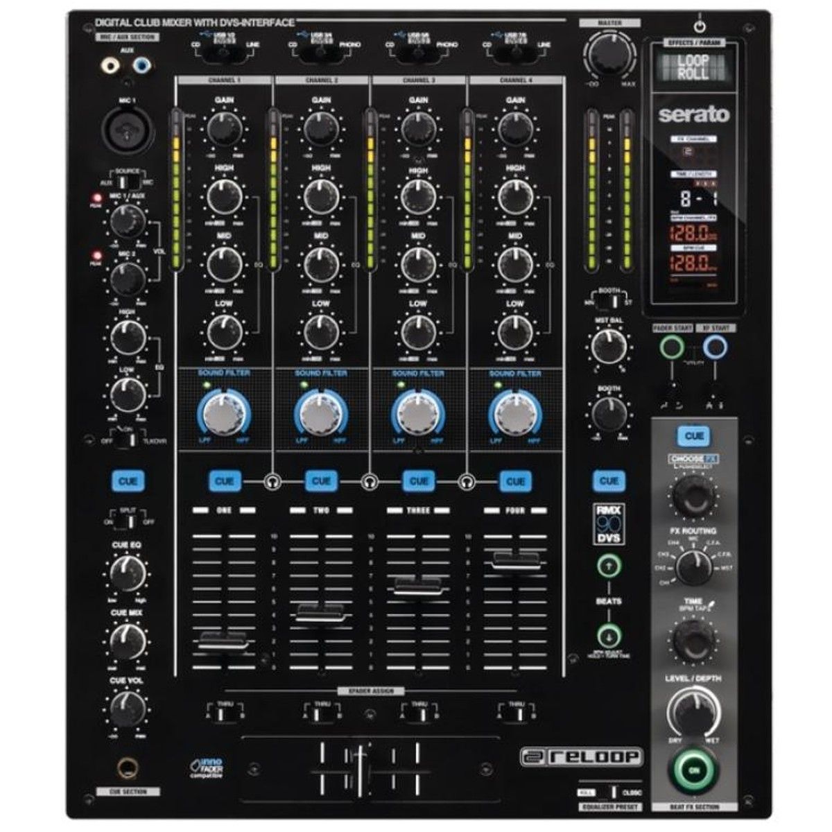 RELOOP - Mezclador Mixer Para DJ Reloop RMX 90 DVS