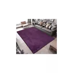 GENERICO - ALFOMBRAS PELUDAS DE COLOR MORADO EN LA MEDIDA 180X200cm
