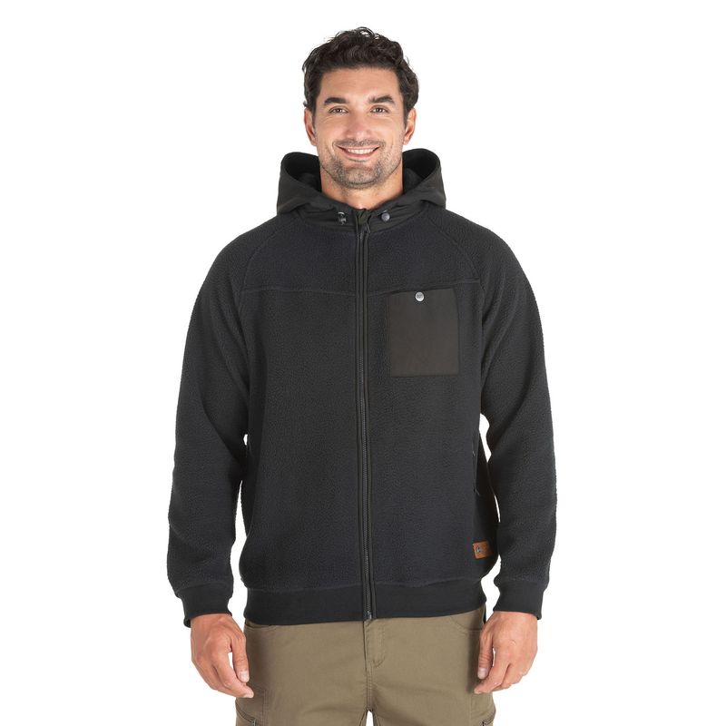 PANAMA JACK - Poleron Polar Hombre Negro Panama Jack