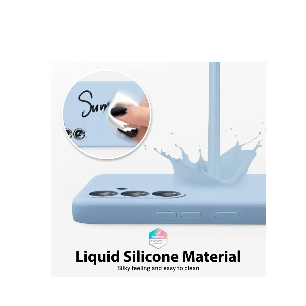 JOIGO - Carcasa Para Samsung A15 Goma Rosado.