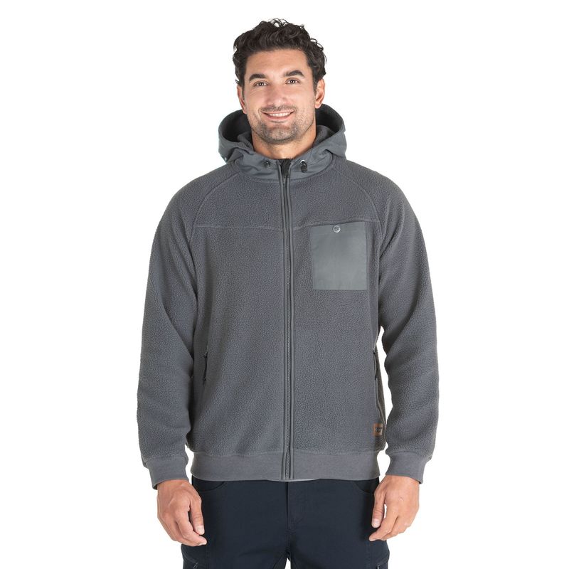 PANAMA JACK - Poleron Polar Hombre Gris Panama Jack