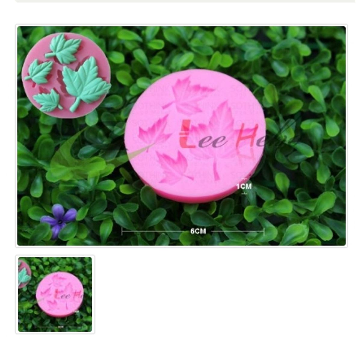 GENERICO - Molde Para Fondant Silicona Forma Hojas Flor