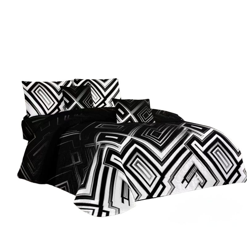 GENERICO - Cobertor Tipo Quilt de Verano / Cubrecamas KING 408