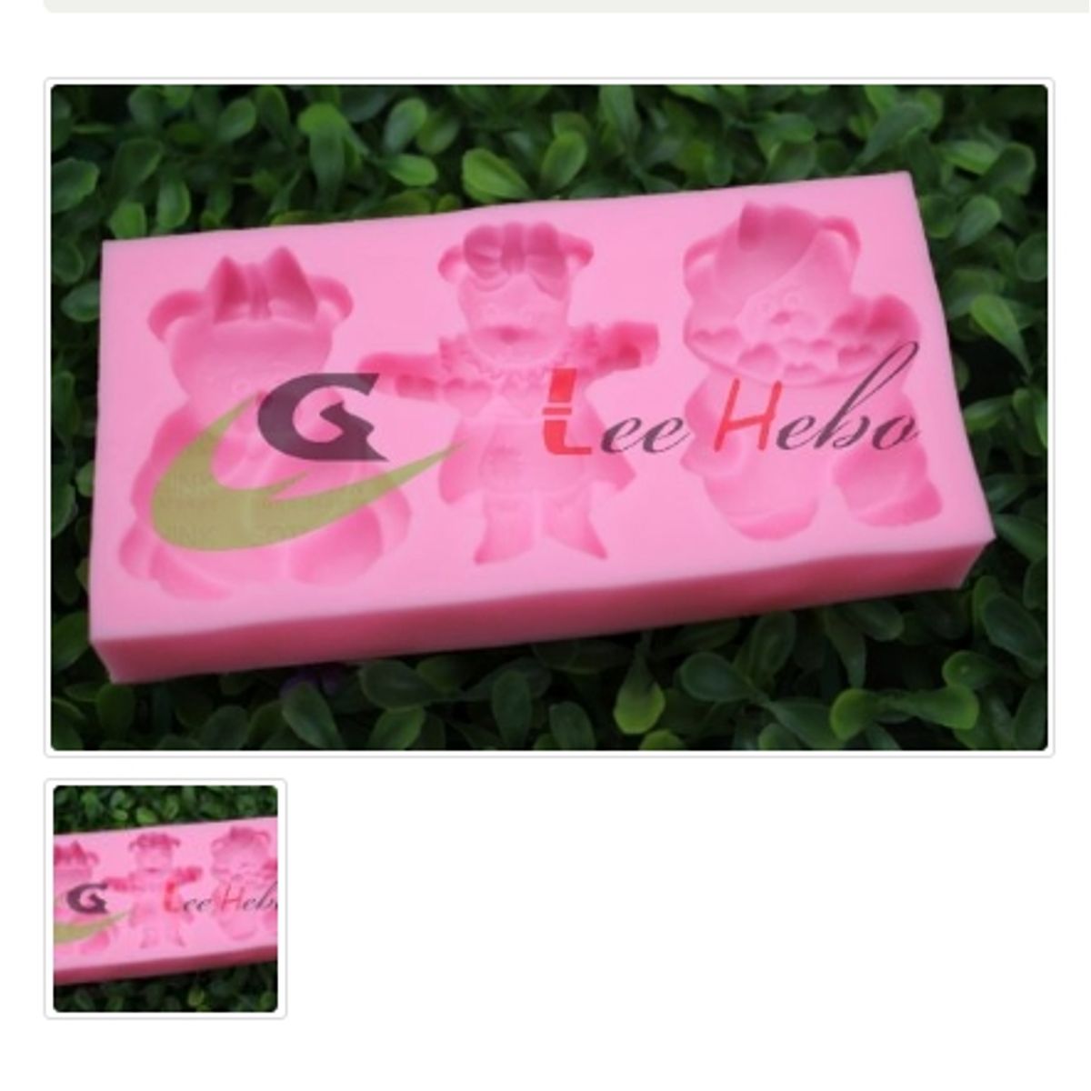 GENERICO - Molde Para Fondant Silicona Forma Osos Reposteria