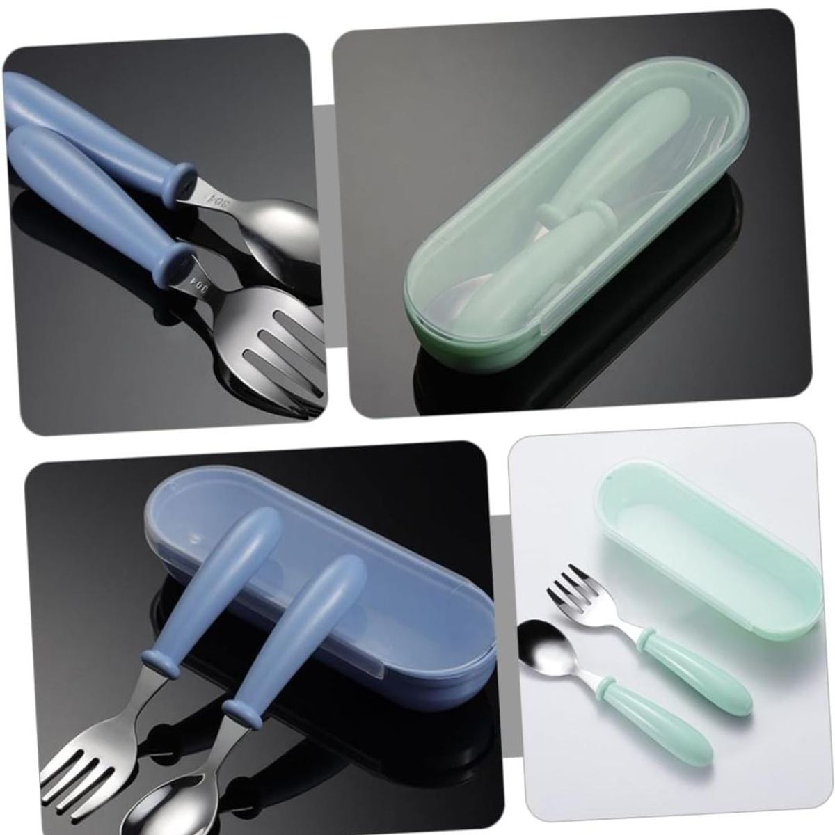 GENERICO - Kit De Cubiertos  De Acero Inoxidable Cuchillo y Estuche Al Azar