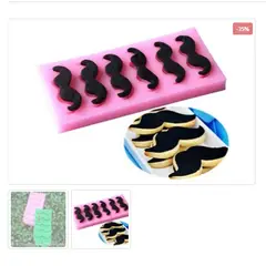 GENERICO - Molde Para Fondant Silicona Forma Bigote-Mostacho