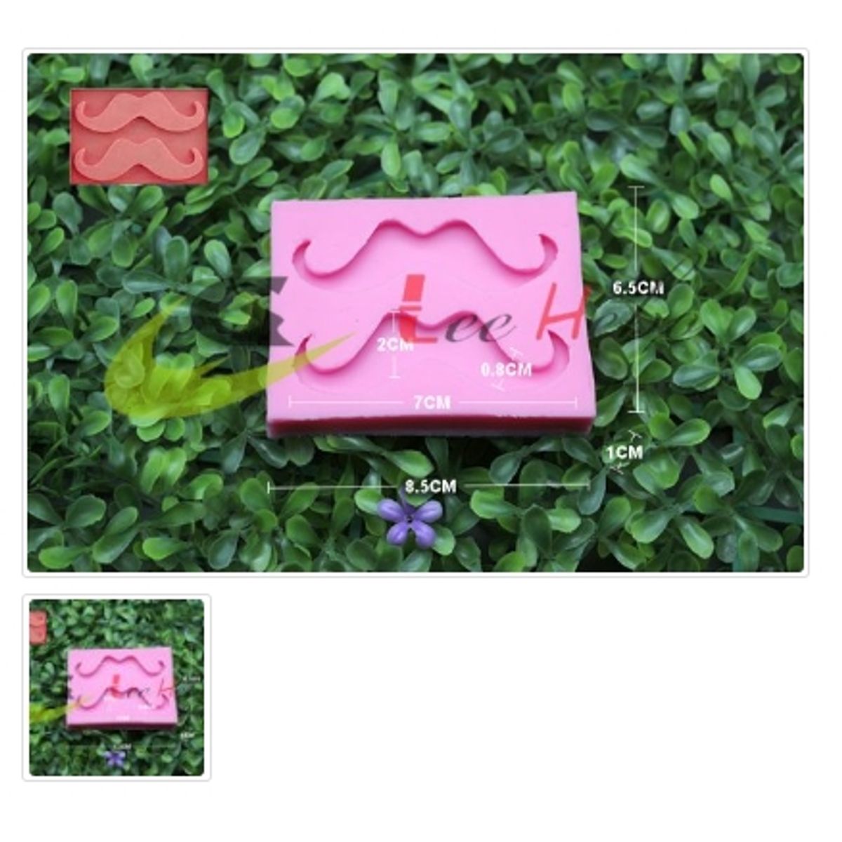 GENERICO - Molde Para Fondant Silicona Forma Bigote O Mostacho