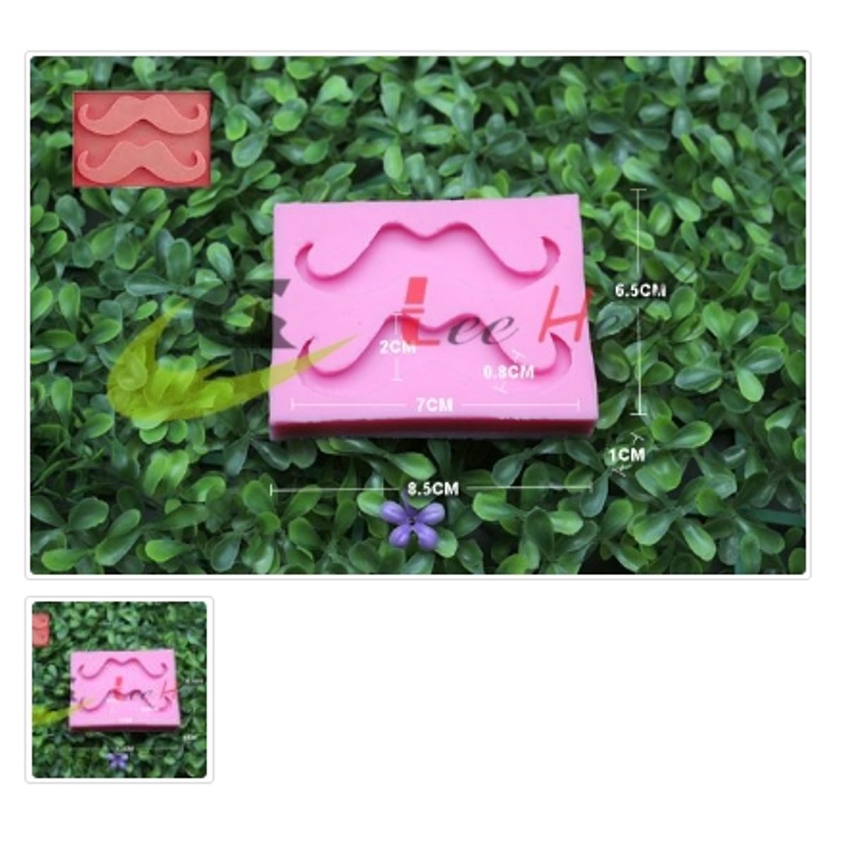GENERICO - Molde Para Fondant Silicona Forma Bigote O Mostacho