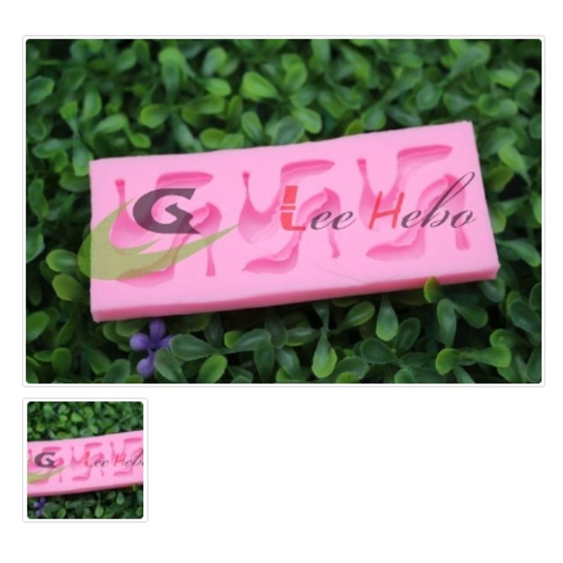 GENERICO - Molde Para Fondant Silicona Forma Tacones Zapatos