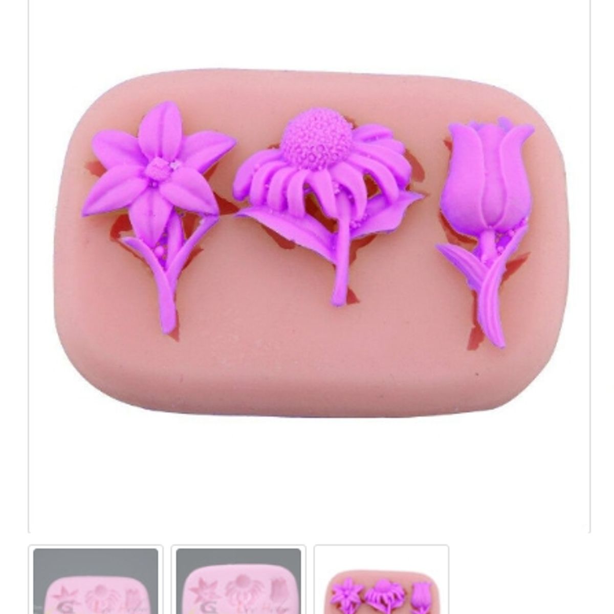 GENERICO - Molde Para Fondant Silicona Forma Flor-Girasol