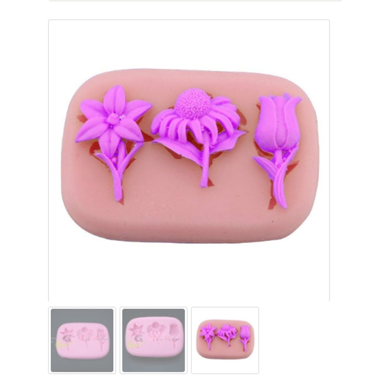 GENERICO - Molde Para Fondant Silicona Forma Flor-Girasol