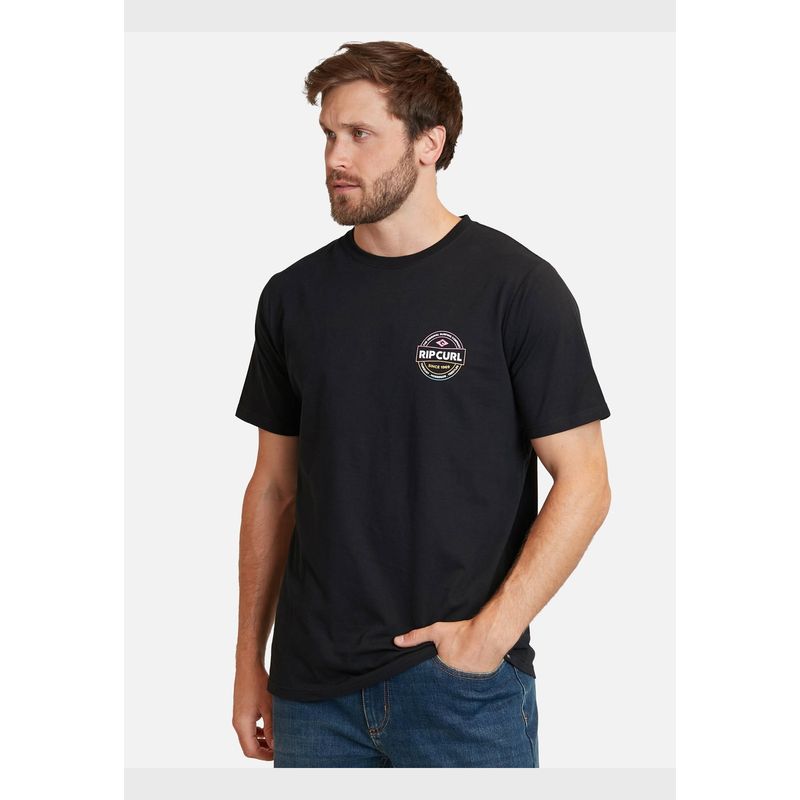 RIP CURL - Polera Tosc Ss Tee Negro Hombre Rip Curl