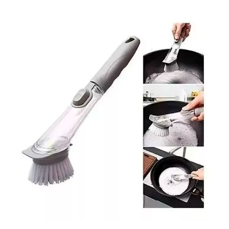 GENERICO - Cepillo Lava Lozas Multiuso + 2 Esponjas Ollas Cocina