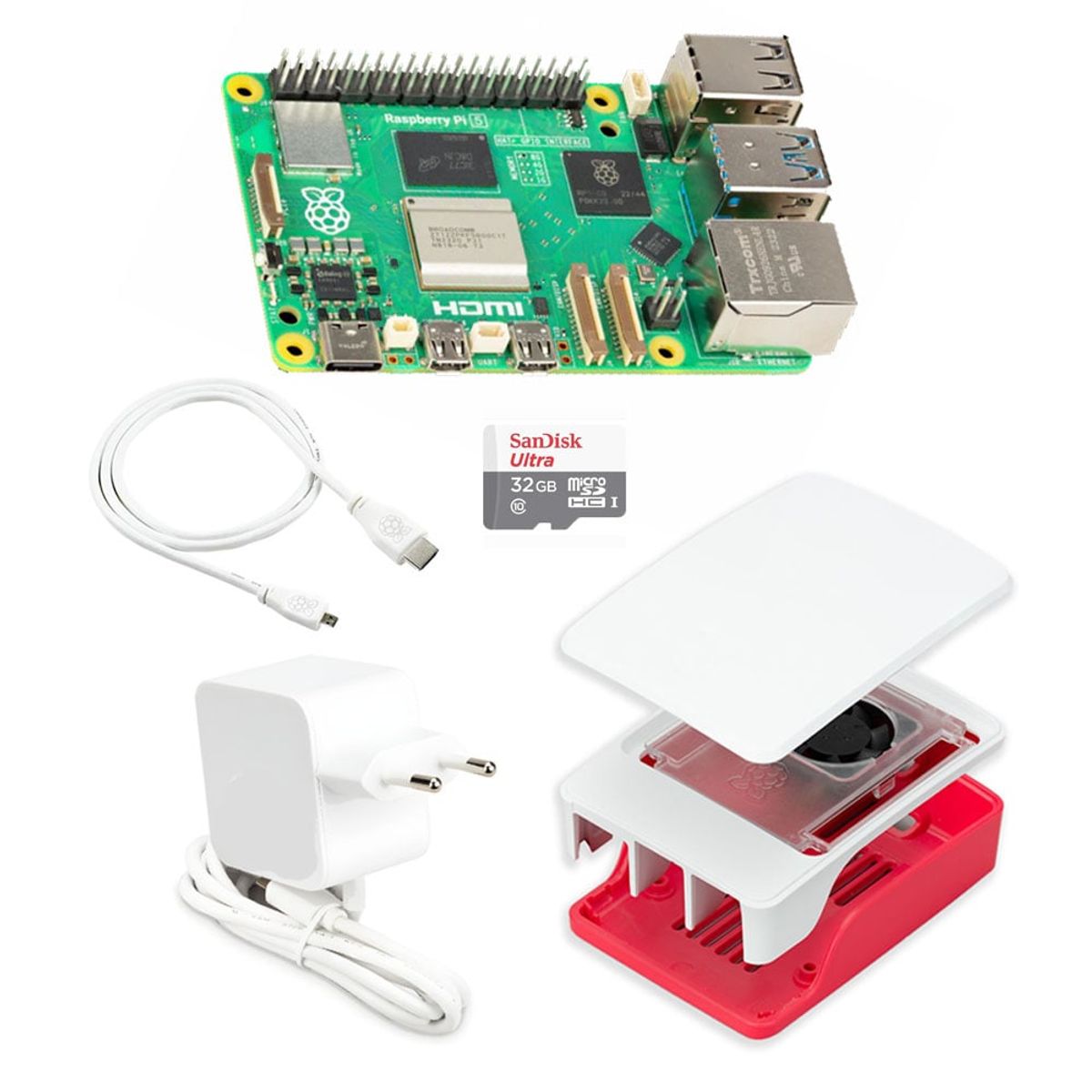 RASPBERRY PI - Kit Raspberry Pi 5 de 8GB RAM con Accesorios