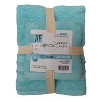 Set De Toalla Baño + Mano 4 Piezas De 400g Af By Celeste