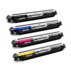 GENERICO - Pack X4 Toner 126A 130A Opcionales CE310-1-2-3CF350-1-2-3 CP1025-M176
