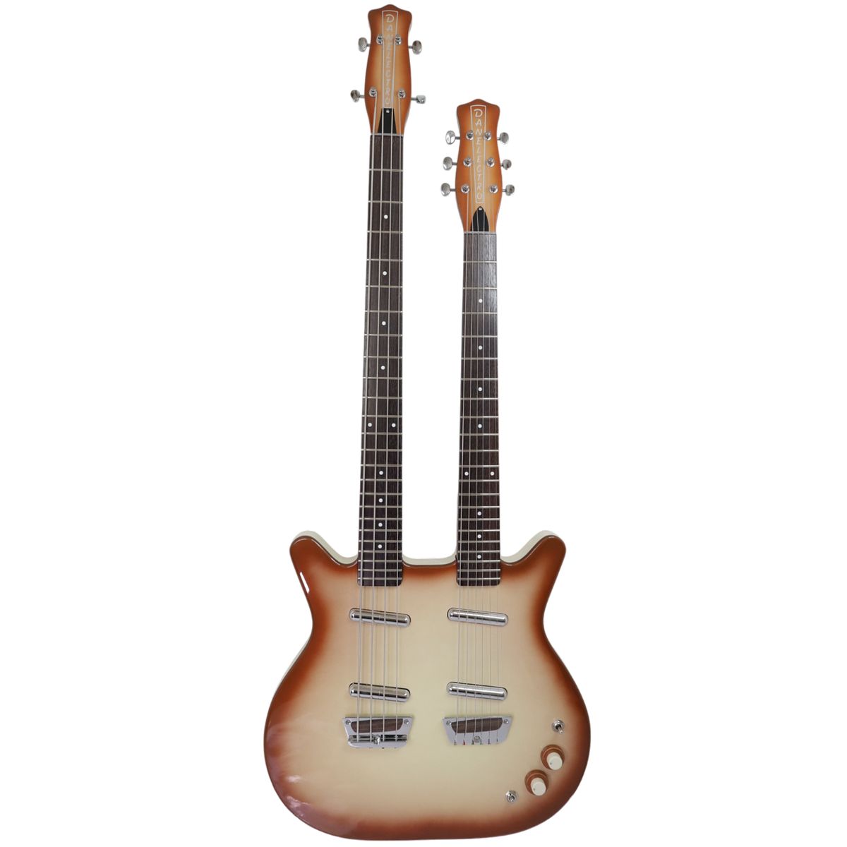 DANELECTRO - Guitarra - bajo Danelectro double neck 6/4