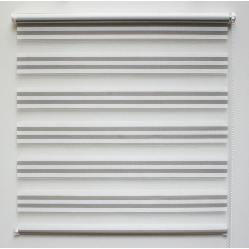 DECORC - Cortina Roller DUO Basic Bic Crudo-Gris 100x180 cm