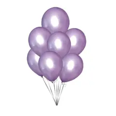 GENERICO - Globos Perlados Color Morado 10 Unidades 25 Cm