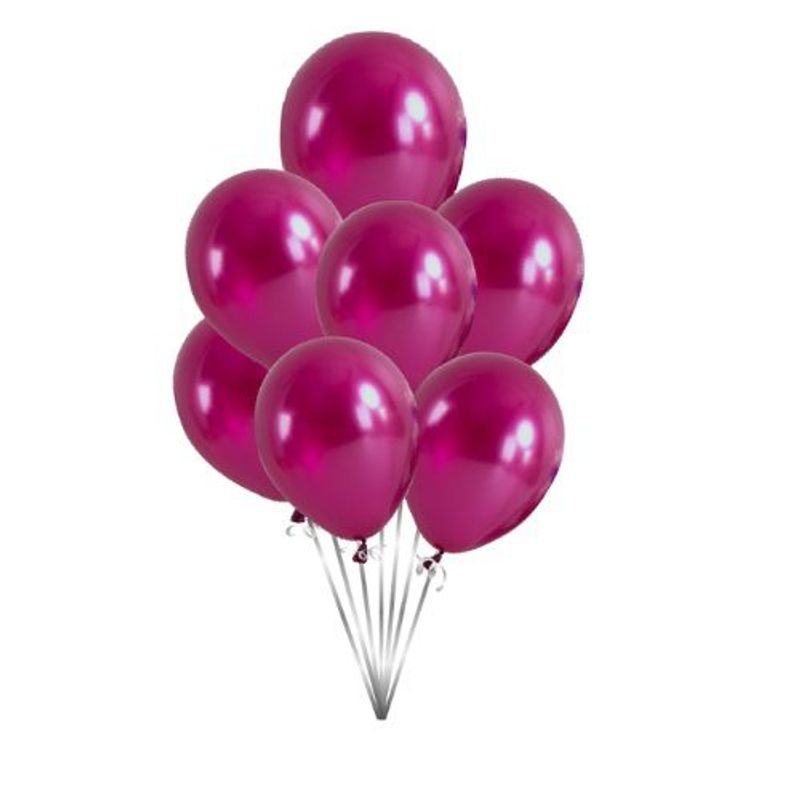 GENERICO - Globos Perlados Color Violeta 10 Unidades 25 Cm