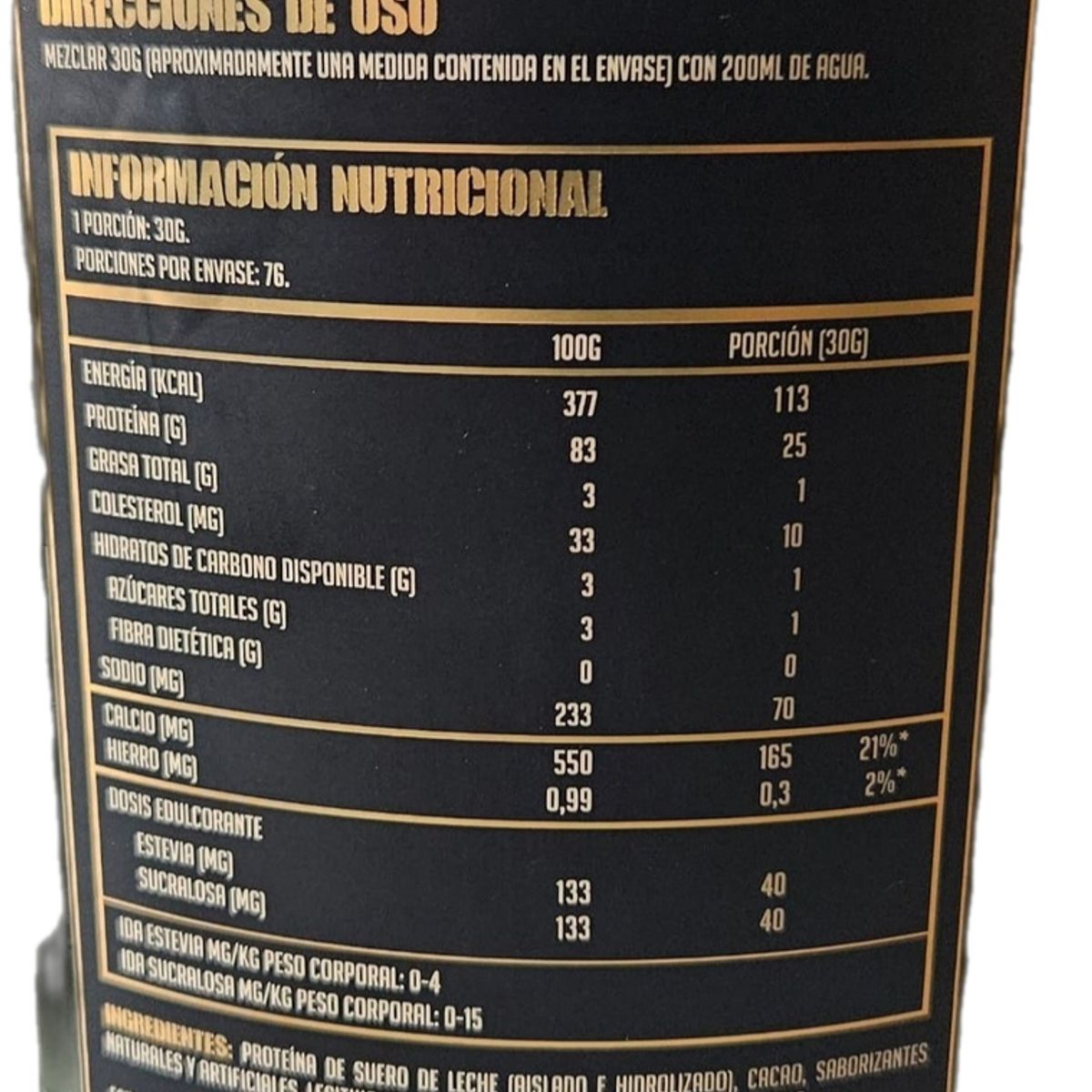 GENERICO - MUSCLE GRENADE 100% WHEY ISOLATE 76 SERVICIOS + SHAKER DE REGALO.