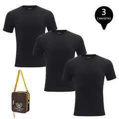 GIOVACCHINO - Pack de 3 Camisetas Manga Corta Algodón Hombre Con Bolso de Regalo
