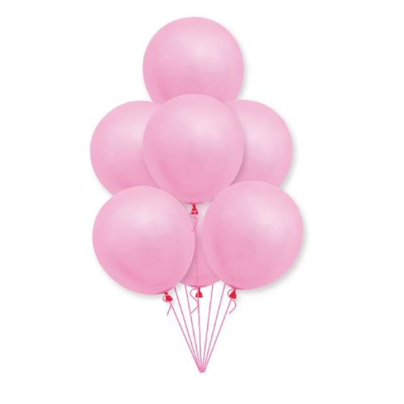 GENERICO - Globos Perlados Color Rosa 10 Unidades 25 Cm