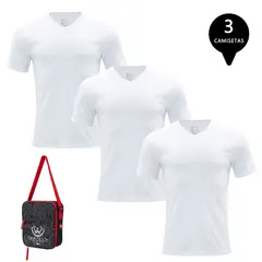 GIOVACCHINO - Pack de 3 Camisetas Manga Corta Algodón Hombre Con Bolso de Regalo