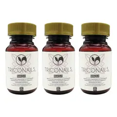 GENERICO - Pack Triconails X3 - Fortalece Pelo, Uñas Y Piel