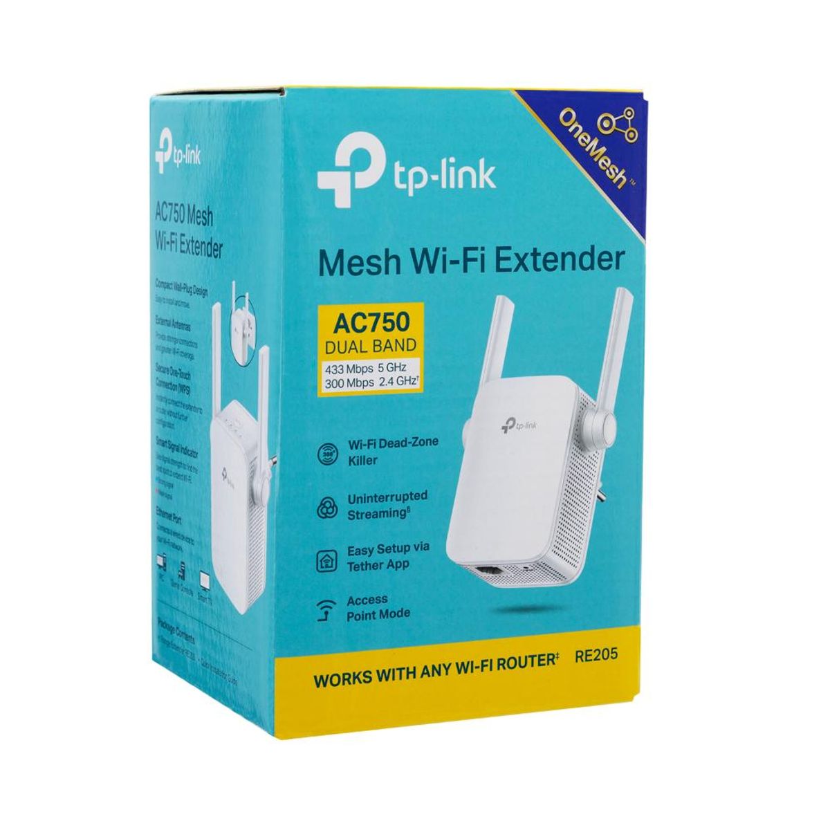 GENERICO - EXTENSOR TPLINK RE205 WIFI 5 AC750
