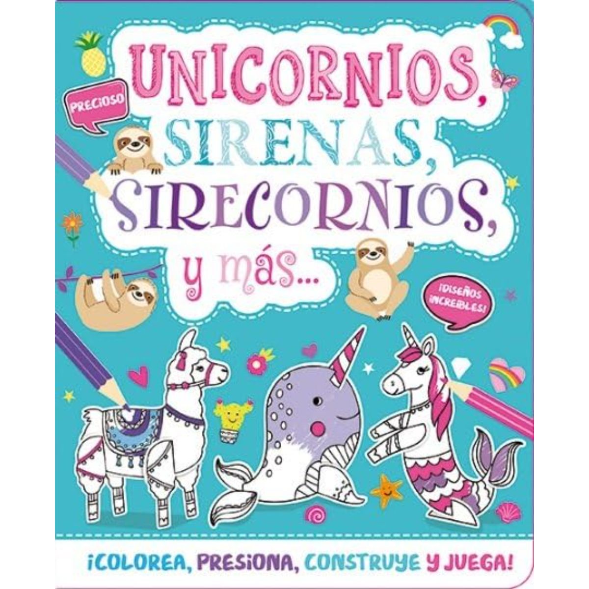 EDIMAT LIBROS - Unicornios, Sirenas, Sirecornios Y Mas… (Arma Y Colorea)