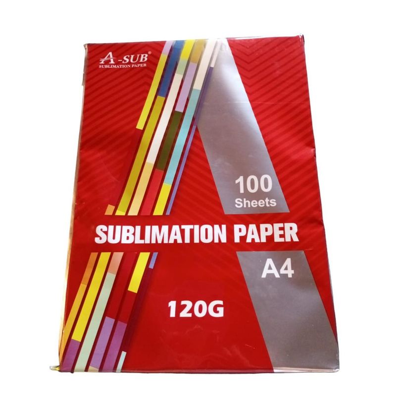GENERICO - Papel de sublimacion A-SUB tamaño A4 100 hojas