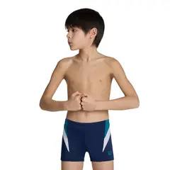 ARENA - Traje De Baño Tipo Boxer Niño Panel Azul