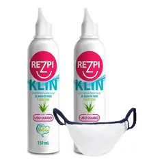 NEWSCIENCE - 2 X Rezpiklin - Spray Nasal Natural + Mascarilla Con Cobre.
