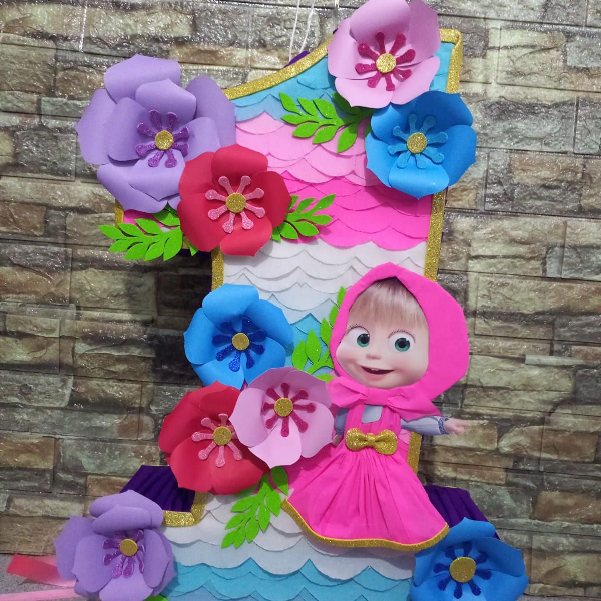 GENERICO - Piñata Masha número 1 de 50cm