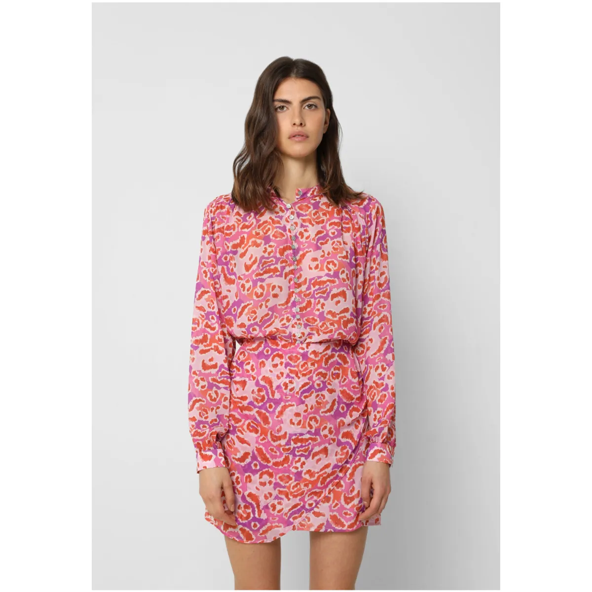 SCALPERS - Blusa Animal Print Pink