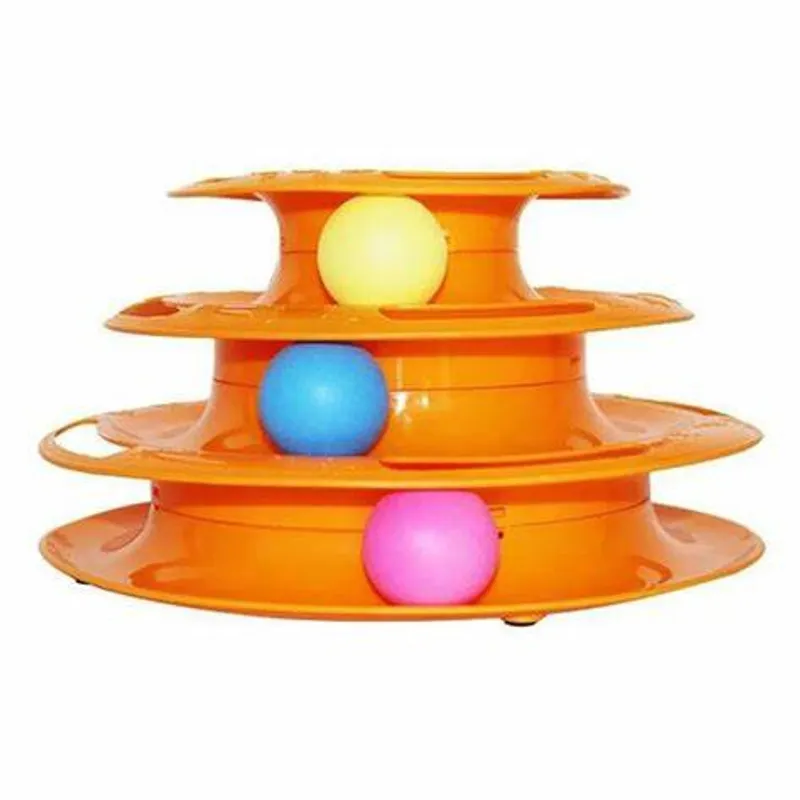 GENERICO - Juguete Gato Disco 3 Niveles Pelota Juego.
