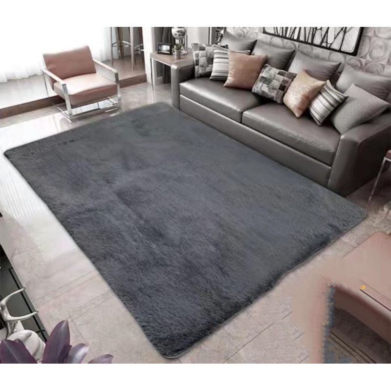 GENERICO - ALFOMBRAS PELUDAS DE COLOR GRIS EN LA MEDIDA 200X240cm TF
