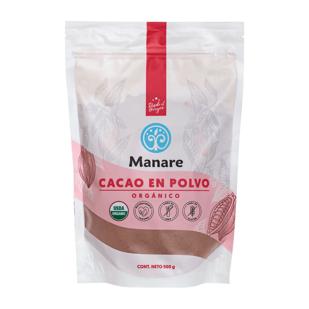 MANARE - Cacao Orgánico en Polvo (500 gr)