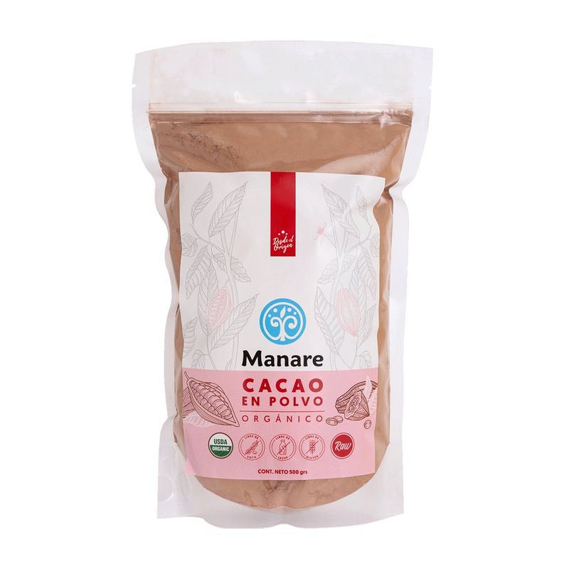 MANARE - Cacao Orgánico en Polvo (500 gr)