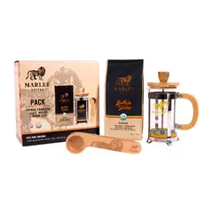 MARLEY COFFEE - Prensa 350ml Café Molido Buffalo Soldier 227g Spoonclip