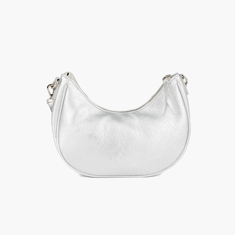 LOUNGE - Cartera Bandolera Mujer Cadena Dos Usos Plateado
